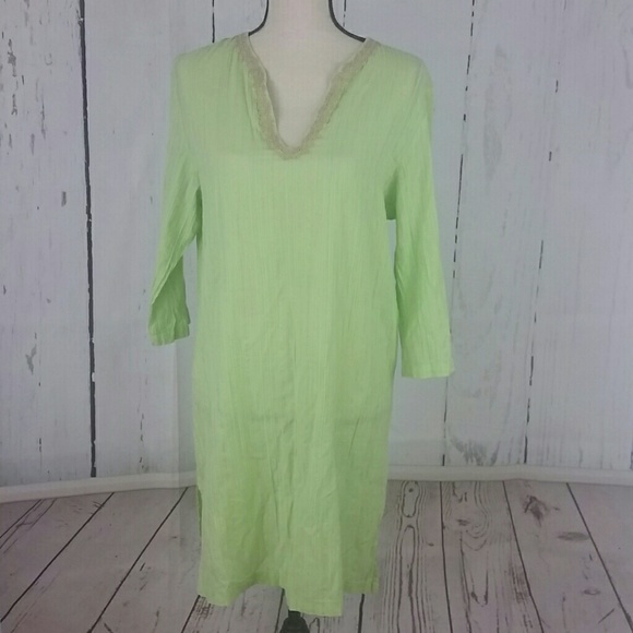Lilly Pulitzer Tops - Lilly Pulitzer Sarasota Green/Gold Cover Up Tunic